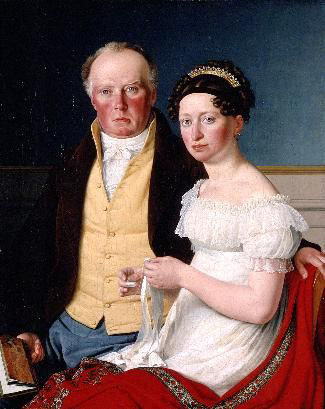Greve Preben Bille-Brahe og hans anden hustru Johanne Caroline, fodt Falbe